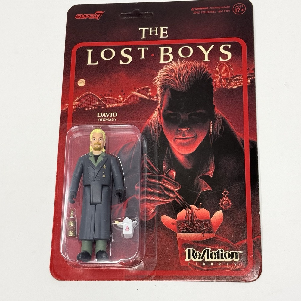 The Lost Boys Human David ReAction Action Figure Unpunched Card Rare New 80s Mov